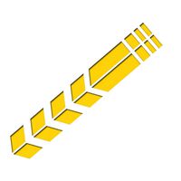 Cool Stylish Motorcycle Sticker Reflective Motorbike Fender Decals Decoration - Yellow