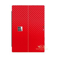 SopiGuard Red Carbon Fiber Vinyl Skin Decal for Microsoft Surface Pro 4