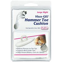 PediFix Visco-Gel Hammer Toe Cushion, Large Right 1 ea (Pack of 3)