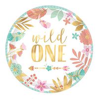 1st Birthday 'Boho Girl Wild One' Small Paper Plates (8ct)