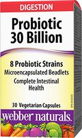 Webber Naturals Probiotic 30 Billion, 8 Probiotic Strains, 30-Capsules
