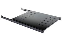 Sliding Rack Server Shelf for 1U 19" 4 Post Rack Mount-Adjustable 31"-42"