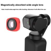 Staron  Camera Wide-Angle Lens Compatible for DJI OSMO Pocket Pocket Camera CR Wide Angle Lens Filter Accessories (Red)