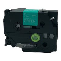 QPMY 1 Pack Compatible for Brother P-Touch Laminated TZe TZ Label Tape 24mm x 8m (TZe-755 White on Green)