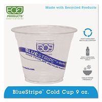 ECOEPCR9 - ECO-PRODUCTS,INC. BlueStripe Recycled Clear Plastic Cold Cups