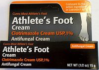 Clotrimazole Anti-Fungal Cream USP 1% by Generic Lotrimin - 0.5 Oz/Pack, 4 Pack