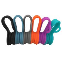 6 Pack Cable Organizers Magnetic Cable Clips Earbuds Cords Winder Bookmark Clips Whiteboard Noticeboard Fridge Magnets Keeper Wrap Ties Straps for Home Kitchen, Office, School