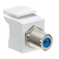 Leviton 41084-FWF F-Type QuickPort Snap-In Adapter - White (Pkg of 10)