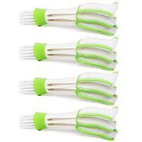 KICODE BigFamily 4 Pcs Mini Duster For Car Air Vent Automotive Air Conditioner Cleaner Brush Dust Collector Cleaning Tool