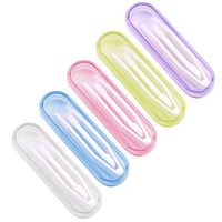 5 Set Mini Travel Plastic Contact Lens Inserter Remover Tweezers and Case Kit 5 Case Color