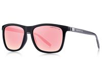 MERRY'S Polarized Sunglasses for Women Aluminum Men's Sunglasses Driving Rectangular Sun Glasses for Men/Women (Pink Mirror, 56)