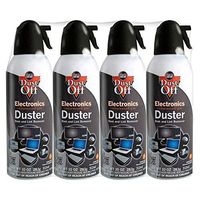 12 pk Compressed Air Computer TV Gas Cans Duster 10 oz Dust Off Keyboard Laptop