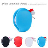 Automatic Cable Winder Retractable Cable Organizer For USB Cable,Headphones, Phone, Tablet and Reader Chargers Portable Cord Winder Travel Cable Organizer No More Tangled Cords (Blue)