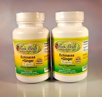 Echinacea Ginger, Made in USA - 120 (2x60) Capsules