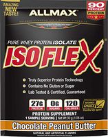 ALLMAX Nutrition, Isoflex 100% Ultra-Pure Whey Protein Isolate, Peanut Butter Chocolate, 1.06 Ounce Sample 3-Pack