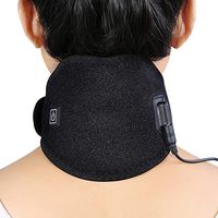 Heated Neck Pad, Hot Cold Therapy USB Heated Neck Wrap Brace Microwavable Heating Pad for Shoulder Neck Headache Pain Relief Keep Warm