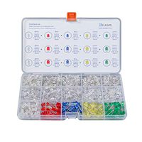 ELEGOO 3mm and 5mm Diffused and Clear Assorted LED Kit 5 Colors for Arduino (Pack of 600)
