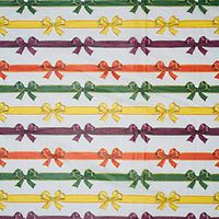 Golden Palm Fern"Fronds" On White Art DIY Crafts Tissue Paper for Gift Wrapping 20"X30" 5 Sheets