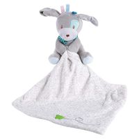 Baby Appease Towel Soft Square Security Blanket Plush Stuffed Animal Doll Towels Comforter Cuddle Toy Gift for Kids (Puppy)