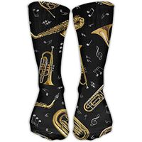 ETcRe Men&Women's Trumpet Trombone French Horn Fashion Crew Sock Athletic Ankle Dress Sock One Size