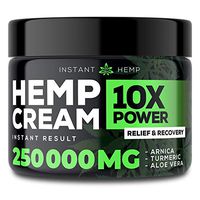 Instant Hemp Pain Relief Cream - 250000 Mg - Relieve Muscle, Joint & Arthritis Pain - Natural Hemp Extract for Arthritis, Foot & Back Pain - 2oz