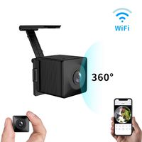 Kaisio 360° Wireless Security Camera,Support Remote Mobile Viewing and Storage WiFi 1080P Spy Camera with Night Vision Motion Detection Support Cloud Storage, Black