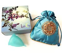 Luna Cup Menstrual, 1 Period Cup with 1 Carry Bag (Small Blue)