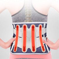 MOXIN Low Back Brace Support Belt, Heating Waist Massage Belt, Helps Women & Men Relieve Lower Back Pain, Sciatica, Herniated Disc Or Degenerative Disc Disease,XL