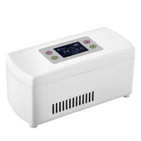 SUN RNPP Mini Insulin Cooler Refrigerated Box, 2-8°C Medical Portable Car Refrigerator for Travel/Eye Drops/Interferon/Drug Storage