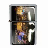 Wind Proof Dual Torch Refillable Lighter Las Vegas Design-004