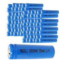 AAA ICR 10440 3.7V Rechargeable Lithium Li-ion Battery Botton Top 100pcs