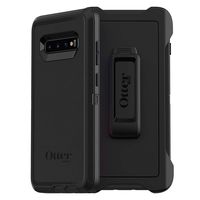 OtterBox DEFENDER SERIES Case for Galaxy S10+ - Retail Packaging - BLACK (Renewed)