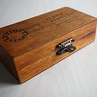 Davitu SZ Hot Wooden Design Lowercase Alphabet Symbols Stamp Set Brown