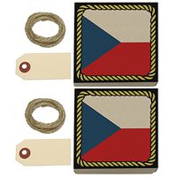 Flag of Czech Republic Kraft Gift Boxes Set of 2