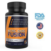 Nitric Oxide Booster Supplement by Fitness Fusion - Ultra Potency Formula - L-Arginine for Sustained Muscle Pump - Increased Energy & Stamina (60 Capsules)