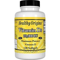Healthy Origins Vitamin D3-10000 IU - 120 Softgels