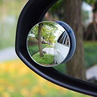 1 Pair For Cars Exterior Rear View Auxiliary Round 360 Degree Rotation Convex Wide Angle Adjustable Blind Spot Mirror