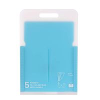 Portable 5 Pockets Expanding File Folder Accordion Document Organizer Color Storgae Bag Holder with Handle Design Support A4 Size 100 Sheets for School Office Meeting Home