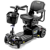 Pride Jazzy ZT Zero Turn 4-Wheel Travel Mobility Scooters, 4-Wheel Stability Meets 3-Wheel Maneuverability (Onix Black)