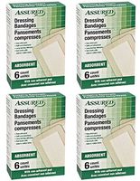 Large Individually Wrapped Sterile Adhesive Dressing Bandages, 24-ct