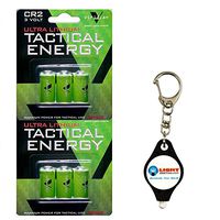 Viridian CR2 3v 6 Lithium Batteries with Free Keychain Light from Lightjunction (Multipacks Available!) (2 Pack)