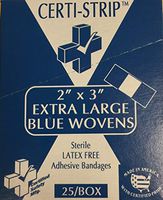 Adhesive Bandages Xtra Large - Blue Metal Detectable BMD (507-018) 25/Box