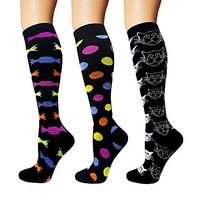 Compression Socks for Women Nurse, 3 Pairs Graduated 20-30 mmHg Knee High Stocking, Fits for Nurse, Doctor, and Pregnancy, Reduce Fatigue, Swelling, Shin Splints