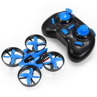 REALACC H36 Mini Quadcopter Drone 2.4G 4CH 6 Axis Headless Mode Remote Control UFO Nano Quadcopter RC Toy RTF Mode 2 (Blue)