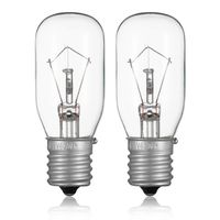 2pcs Microwave Bulb GE WB36X10003-125V 40W Incandescent Lamp Bulbs for Most General Electric, LG, Frigidaire, Kenmore Microwave, Universal Type Replacement E17 Base Socket Applications