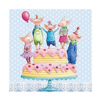 Piggy Party Luncheon Paper Napkins