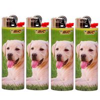 4 x BIC Lighters Animal Lover - Labrador Retriever