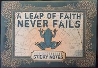 480 Papaya Art Love "A Leap of Faith Never Fails" Decorative Sticky Notes