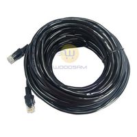 50FT Black RJ45 CAT5 CAT5E ETHERNET LAN NETWORK Patch CABLE Cord Brand New