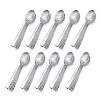 Disposable Mini Cutlery - 100 Pack - by Aya's Cutlery Kingdom (4.5" Spoons)